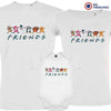 Friends Christmas Matching Family Organic Tees (Set of 3)