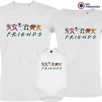 Friends Christmas Matching Family Organic Tees (Set of 3)