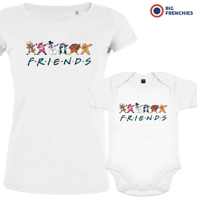 Friends Christmas Mom and Child Organic Cotton family Set (Set of 2)