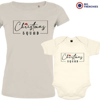 Christmas Squad Mom and Child Organic Cotton family Set (Set of 2)