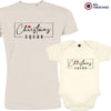 Christmas Squad Dad and Child Organic Cotton family Set (Set of 2)