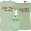 Christmas Vibes Matching Family Organic Tees (Set of 3)