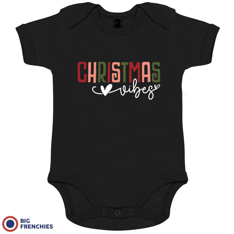 Christmas Vibes Organic Cotton Baby Onesie