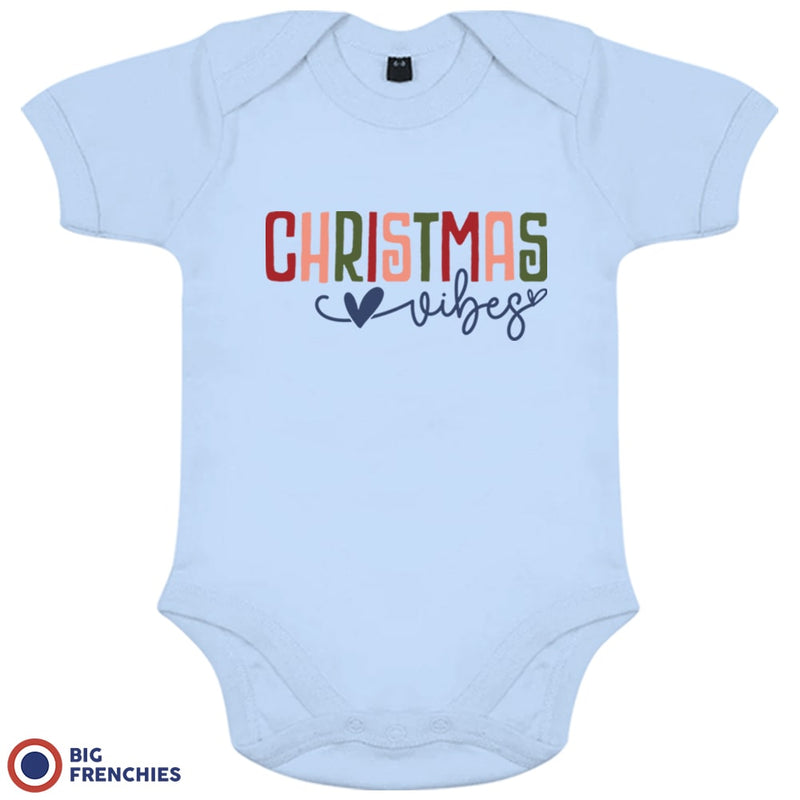 Christmas Vibes Organic Cotton Baby Onesie