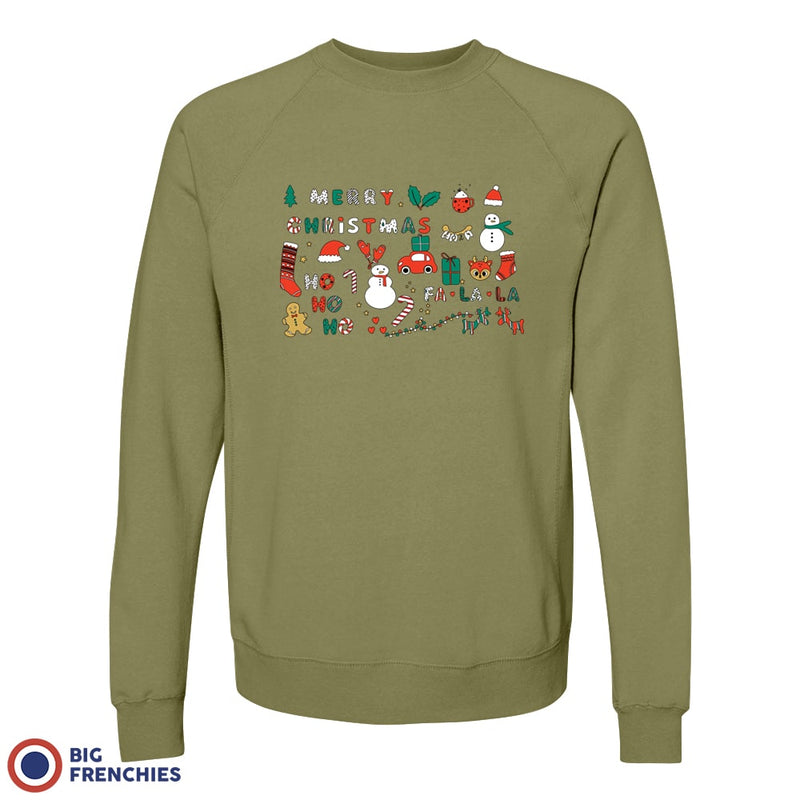 Christmas Ornaments Unisex Organic Cotton Sweatshirt