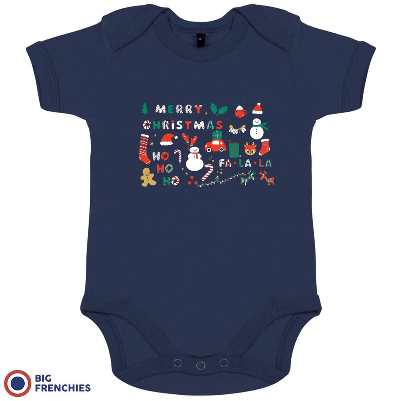 Christmas Ornaments Organic Cotton Baby Onesie