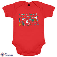 Christmas Ornaments Organic Cotton Baby Onesie