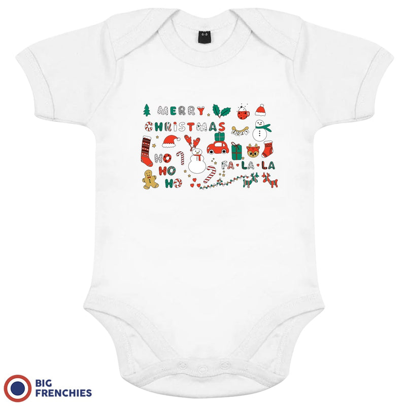 Christmas Ornaments Organic Cotton Baby Onesie