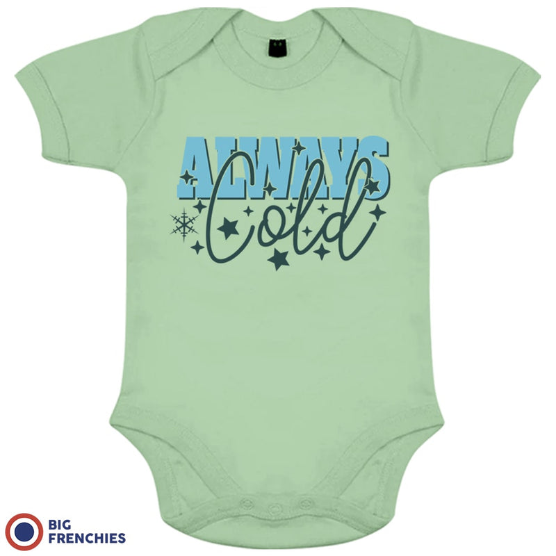 Always Cold Christmas Organic Cotton Baby Onesie