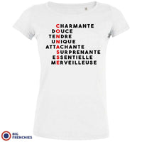 Conasse Douce Charmante Tendre Women's Organic Cotton Tee