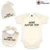 3 Piece Personalized Organic Cotton Baby Gift Set