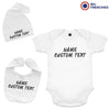 3 Piece Personalized Organic Cotton Baby Gift Set