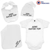 4 Piece Personalized Organic Cotton Baby Gift Set