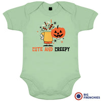 Cute and Creepy Halloween Organic Cotton Baby Onesie