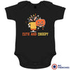 Cute and Creepy Halloween Organic Cotton Baby Onesie