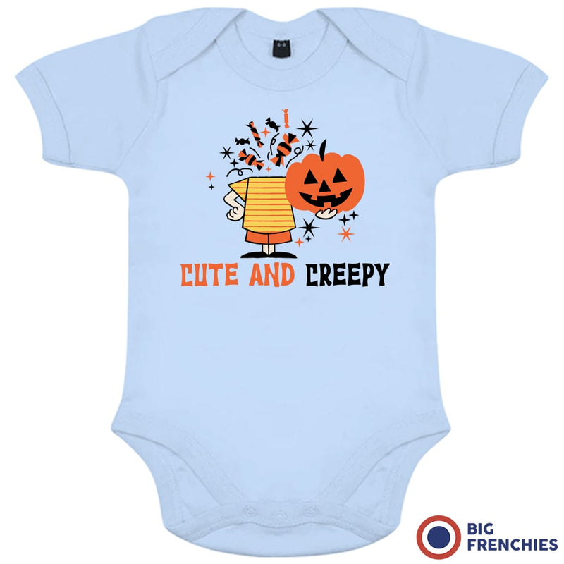 Cute and Creepy Halloween Organic Cotton Baby Onesie