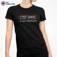 C'est Simple Je Suis Compliquée Women's Organic Cotton Tee