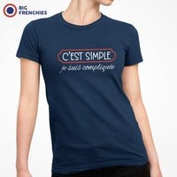 C'est Simple Je Suis Compliquée Women's Organic Cotton Tee