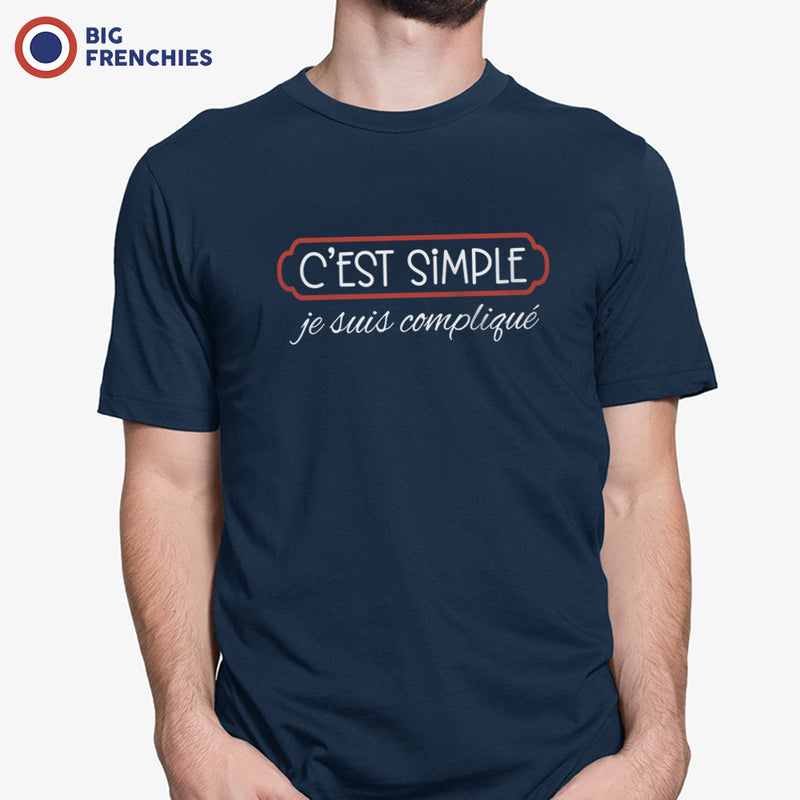 C'est Simple Je Suis Compliqué Men's Organic Cotton Tee