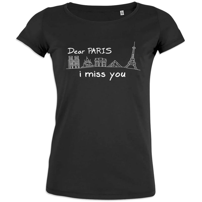 Dear Paris I Miss You Women's Organic Cotton Tee