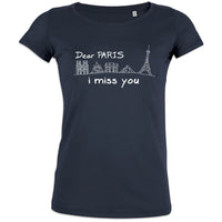 Dear Paris I Miss You Women's Organic Cotton Tee