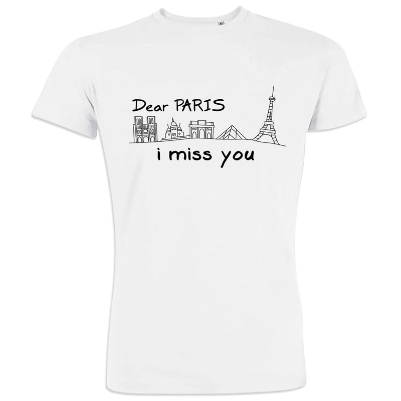 Dear Paris I Miss You Men's Organic Cotton Tee