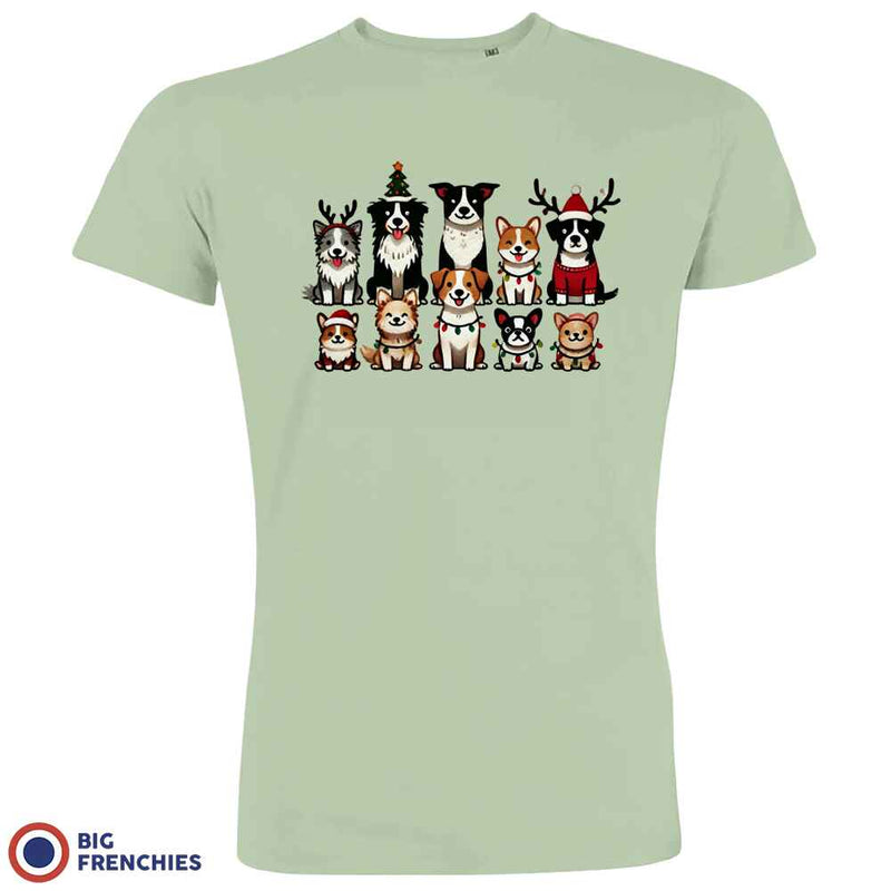 Christmas Dogs Men's Organic Cotton Tee