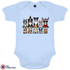 Christmas Dogs Organic Cotton Baby Onesie