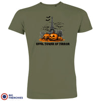 Eiffel Tower Of Terror Halloween Men's Organic Cotton Tee