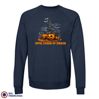 Eiffel Tower Of Terror Halloween Unisex Organic Cotton Sweatshirt