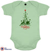 Christmas Eiffel Tower Organic Cotton Baby Onesie