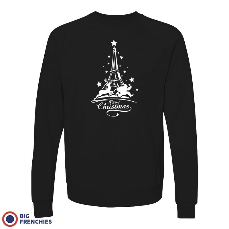 Christmas Eiffel Tower Unisex Organic Cotton Sweatshirt