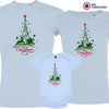 Christmas Eiffel Tower Matching Family Organic Tees (Set of 3)