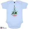 Christmas Eiffel Tower Organic Cotton Baby Onesie