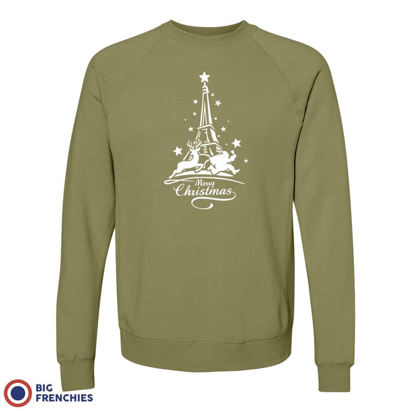 Christmas Eiffel Tower Unisex Organic Cotton Sweatshirt