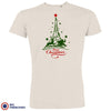 Christmas Eiffel Tower Men's Organic Cotton Tee