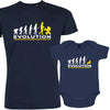 Evolution Dad and Child Matching Organic Cotton Outfit