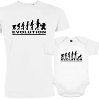 Evolution Dad and Child Matching Organic Cotton Outfit