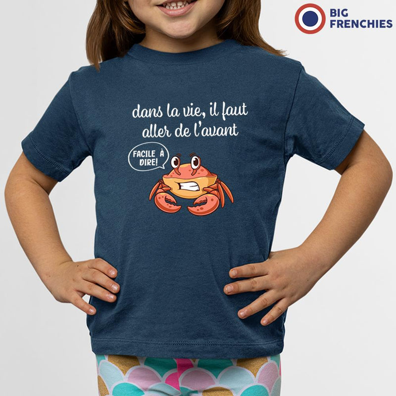 Dans La Vie Il Faut Aller De L'avant Youth & Toddler Organic Cotton Tee