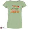 Fall Breeze Autumn Leaves Women's Organic Cotton Tee