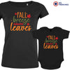 Fall Breeze Autumn Leaves Mom and Child Organic Cotton family Set (Set of 2)