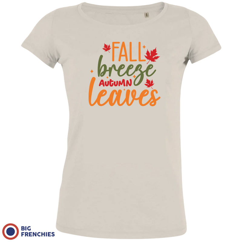 Fall Breeze Autumn Leaves Women's Organic Cotton Tee