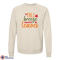 Fall Breeze Autumn Leaves Unisex Organic Cotton Sweatshirt