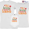 Fall Breeze Autumn Leaves Matching Organic Cotton Family Set (Set of 3)