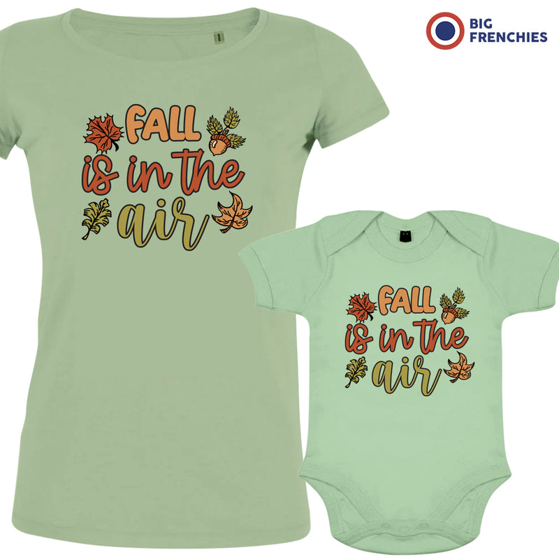 Fall is In The Air Mom and Child Organic Cotton family Set (Set of 2)