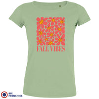 Fall Vibes With Flowers Women's Organic Cotton Tee