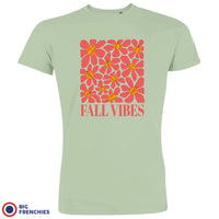 Fall Vibes With Flowers Men's Organic Cotton Tee