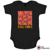 Fall Vibes With Flowers Organic Cotton Baby Onesie