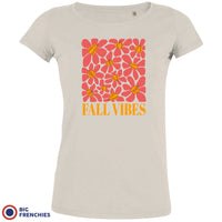 Fall Vibes With Flowers Women's Organic Cotton Tee