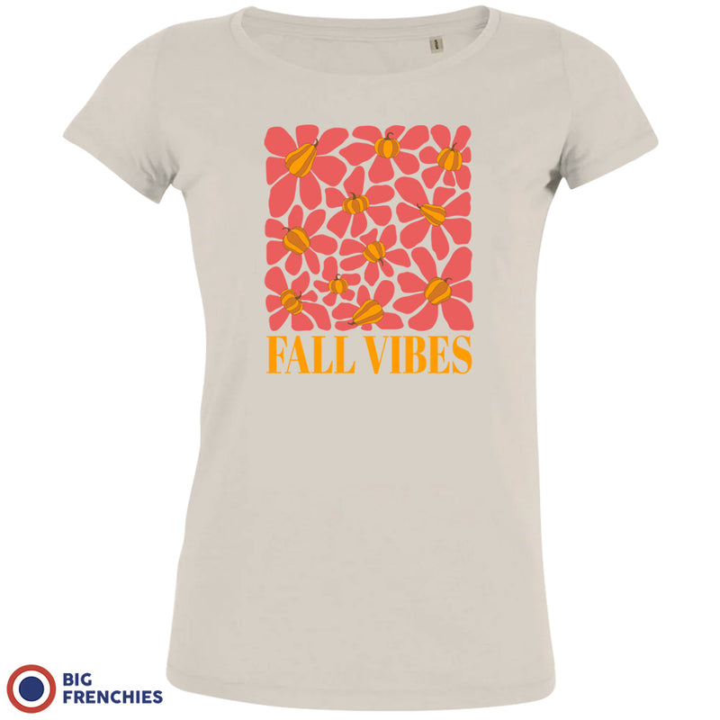 Fall Vibes With Flowers Women's Organic Cotton Tee